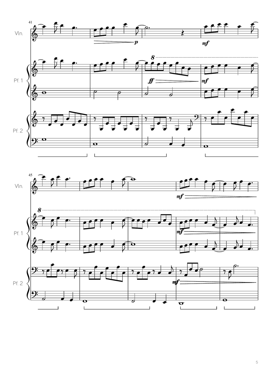 Forrest Gump - Main Title (Feather Theme) from the Paramount Motion Picture FORREST GUMP String Duet scores gallery preview page 5