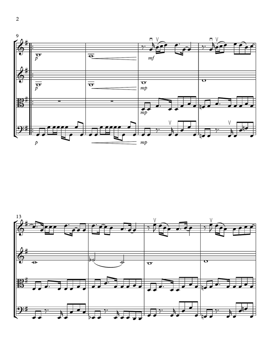 Sexo, Pudor Y Lagrimas String Quartet scores gallery preview page 2
