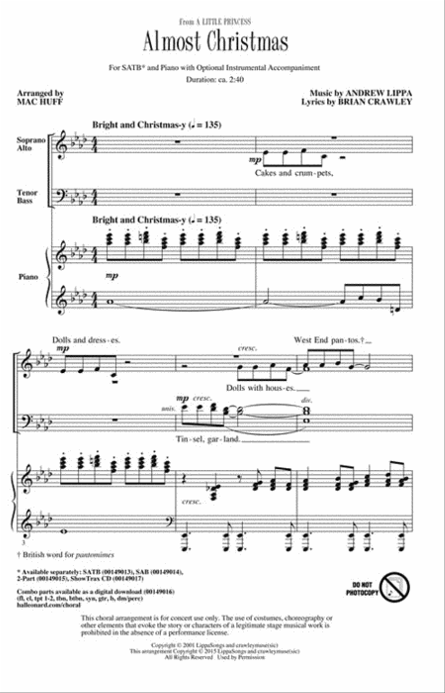 Almost Christmas Almost Christmas 4-Part scores gallery preview page 2