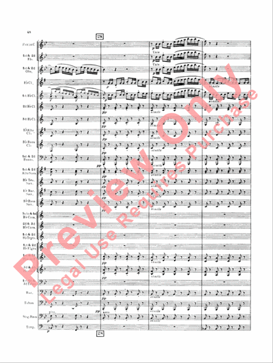 Italian in Algiers (Overture) Concert Band scores gallery preview page 51