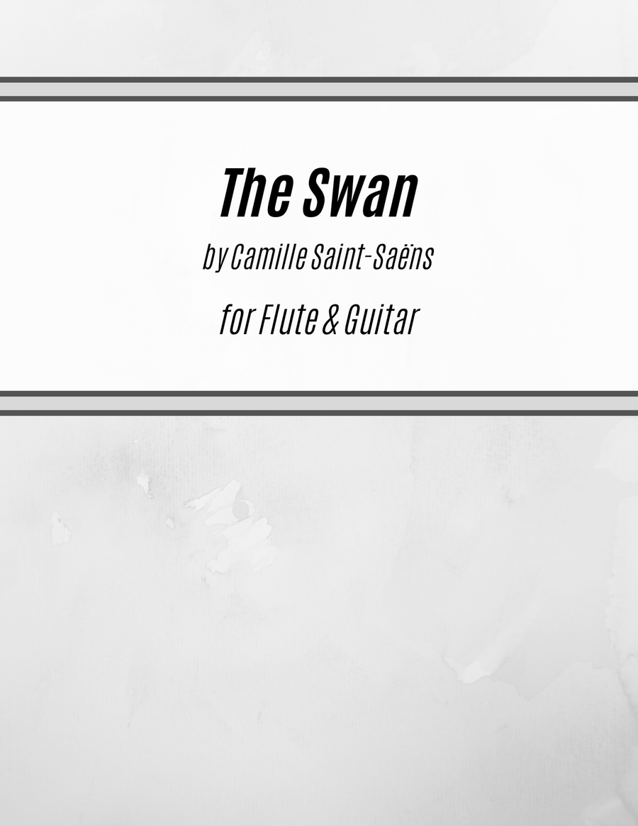 The Swan (Bossa Nova for Flute & Guitar) Flute scores gallery preview page 1