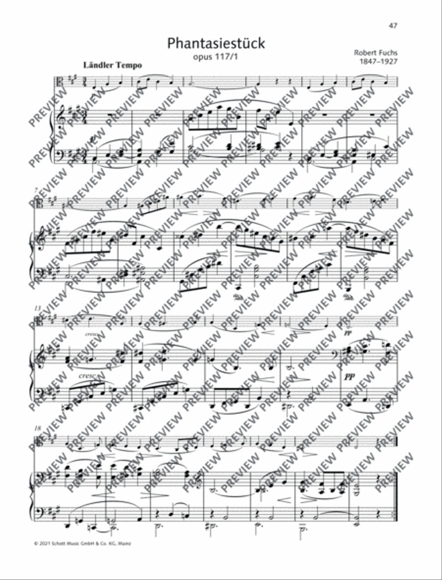 Phantasiestück Piano Accompaniment scores gallery preview page 2