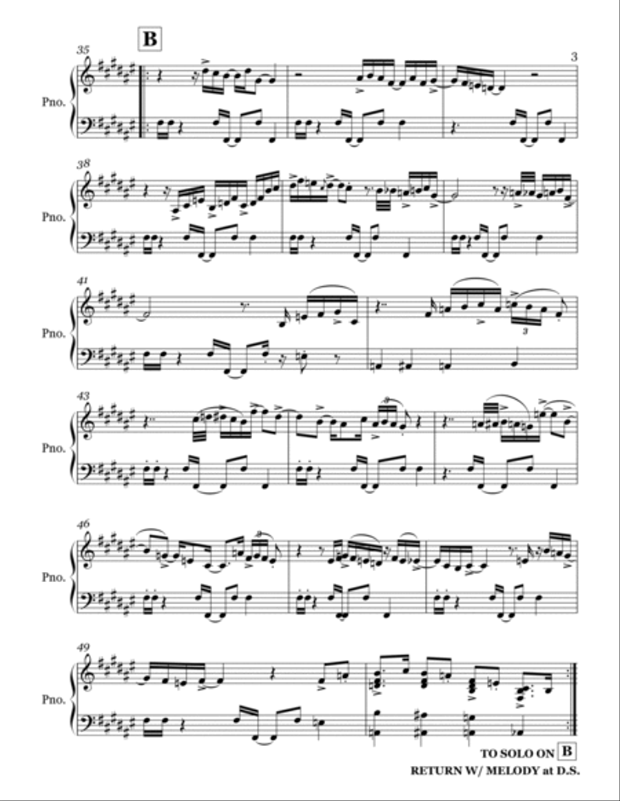 All Over Piano Solo scores gallery preview page 3