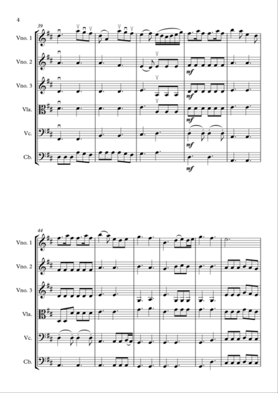 A Thousand Years String Orchestra scores gallery preview page 4