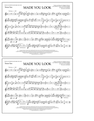 Book cover for Made You Look (arr. Jay Dawson) - Tenor Sax