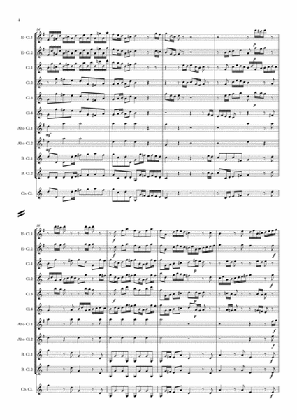 Bach: Brandenburg Concerto No.3 in G (BWV 1048) Mvt.1 - clarinet choir image number null