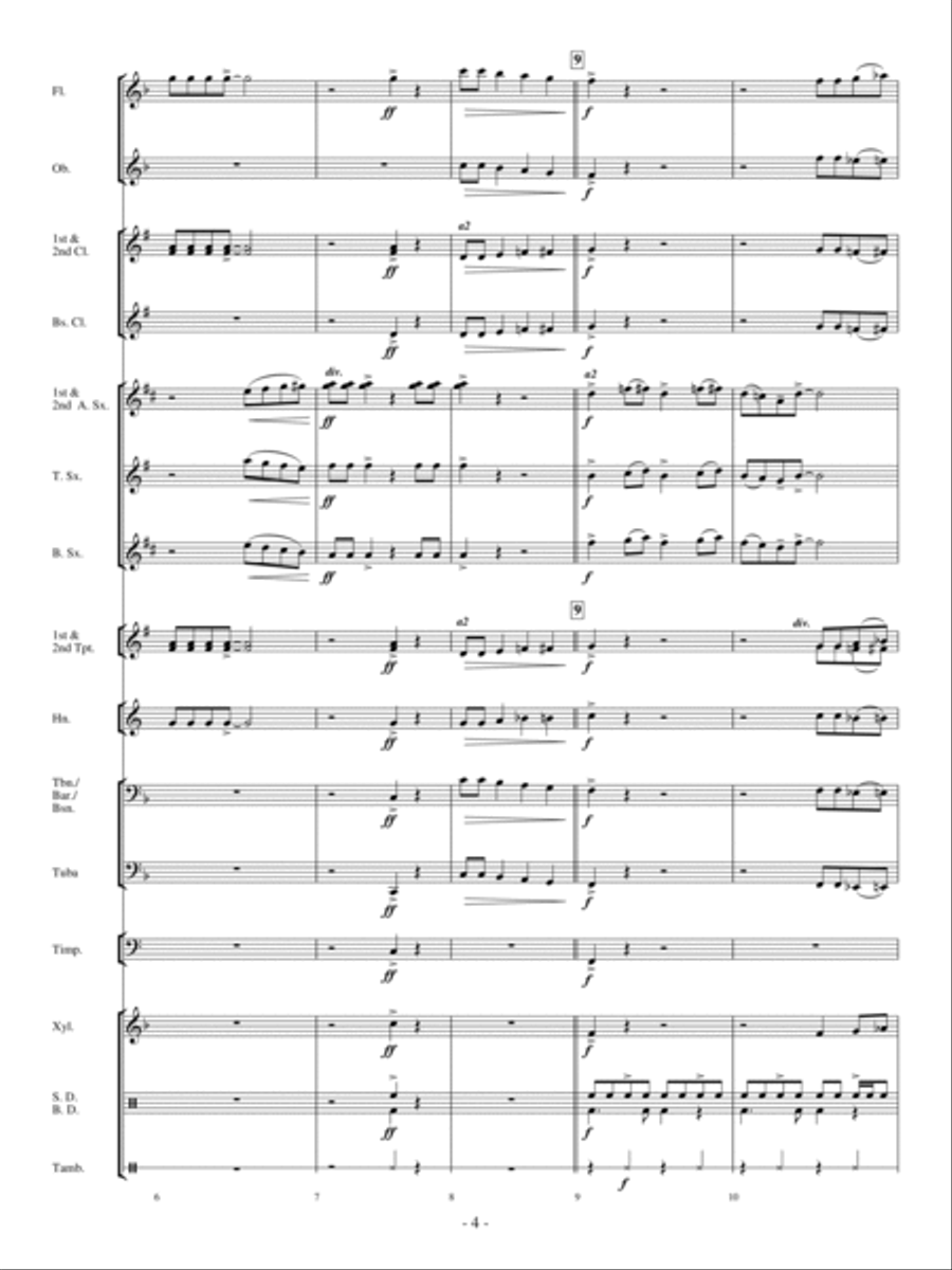 Sax Attack! Concert Band scores gallery preview page 3