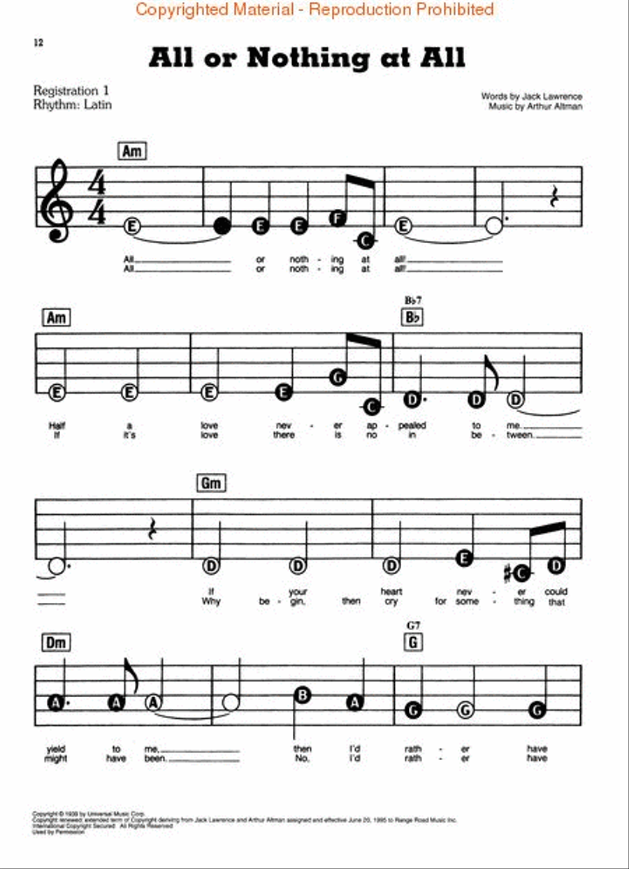150 More of the Most Beautiful Songs Ever Electronic Keyboard scores gallery preview page 4