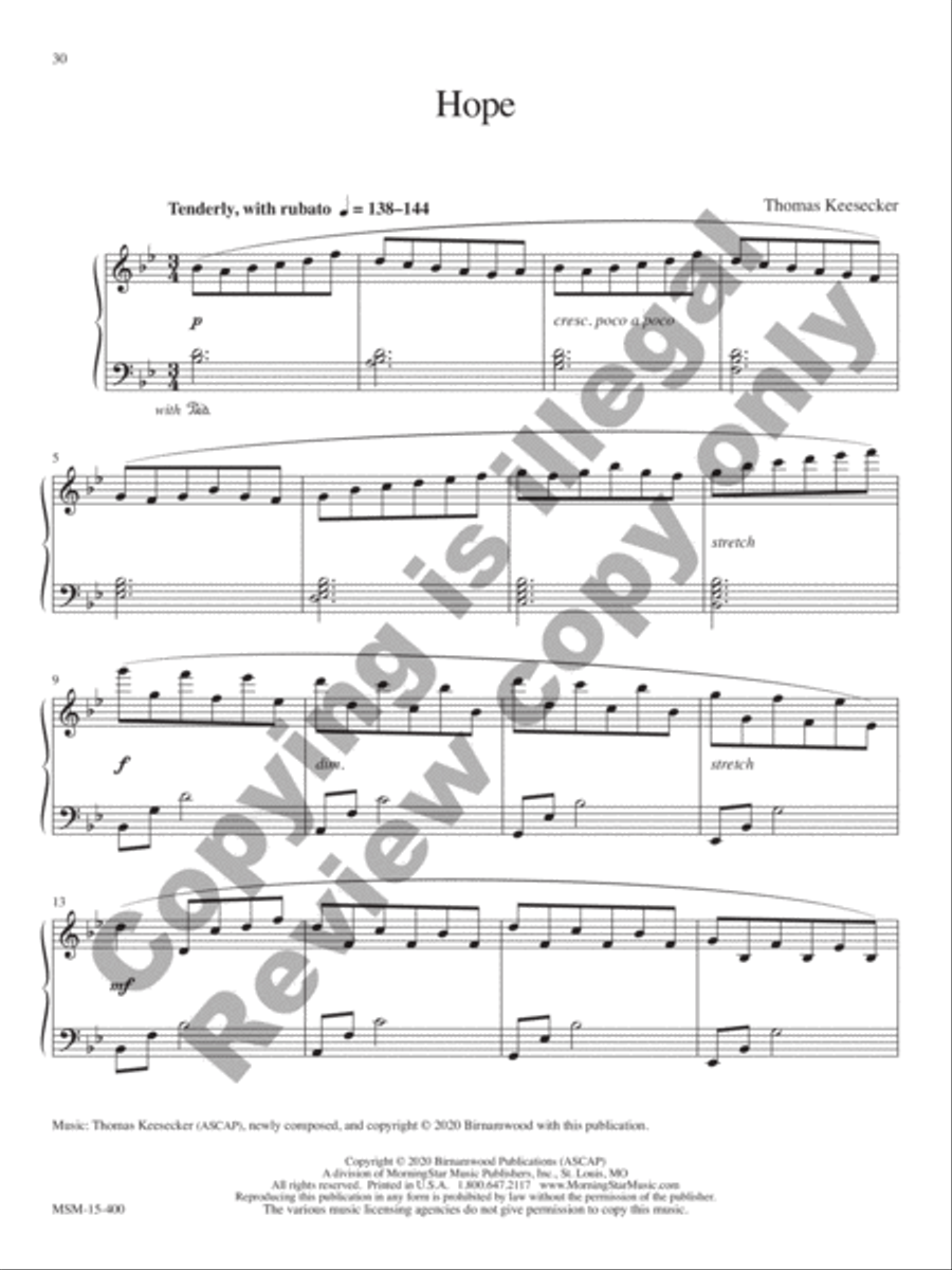 Easter Hope Piano Solo scores gallery preview page 11