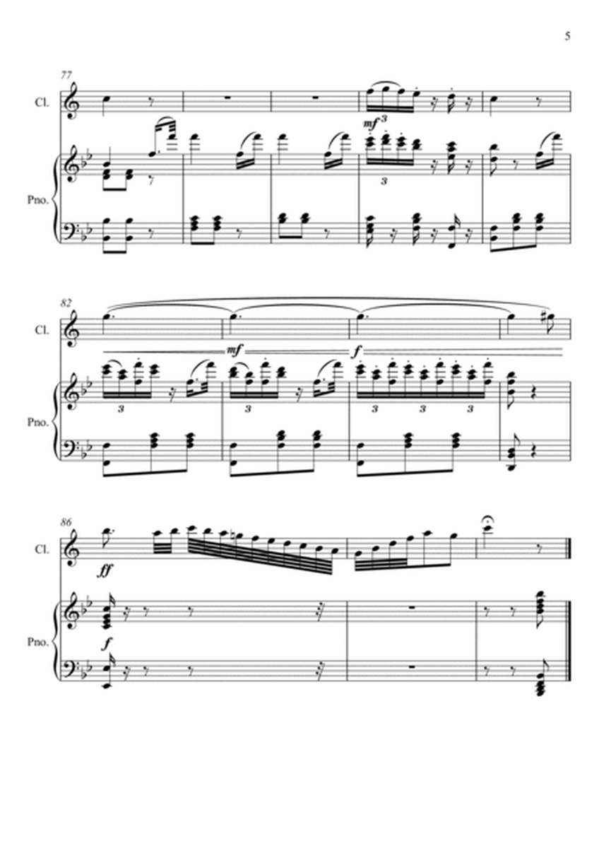 Giuseppe Verdi - La donna e mobile (Rigoletto) Clarinet Solo - Bb Key image number null