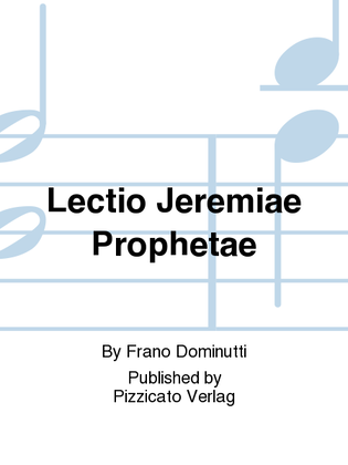 Lectio Jeremiae Prophetae