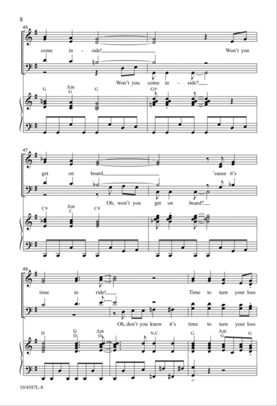 Ride the Glory Train Ride the Glory Train 4-Part scores gallery preview page 8