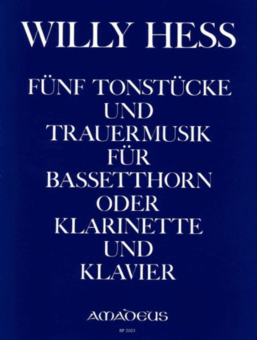 5 Tone Pieces and Sad Music op. 98/ op. 101