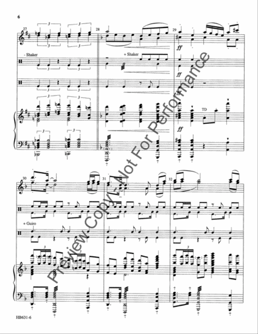 Serenata de Campanas - full score Handbell Choir scores gallery preview page 7