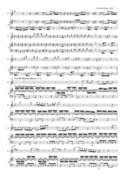 Variations on "Là ci darem la mano" by L.v. Beethoven, transcription for flute and piano image number null