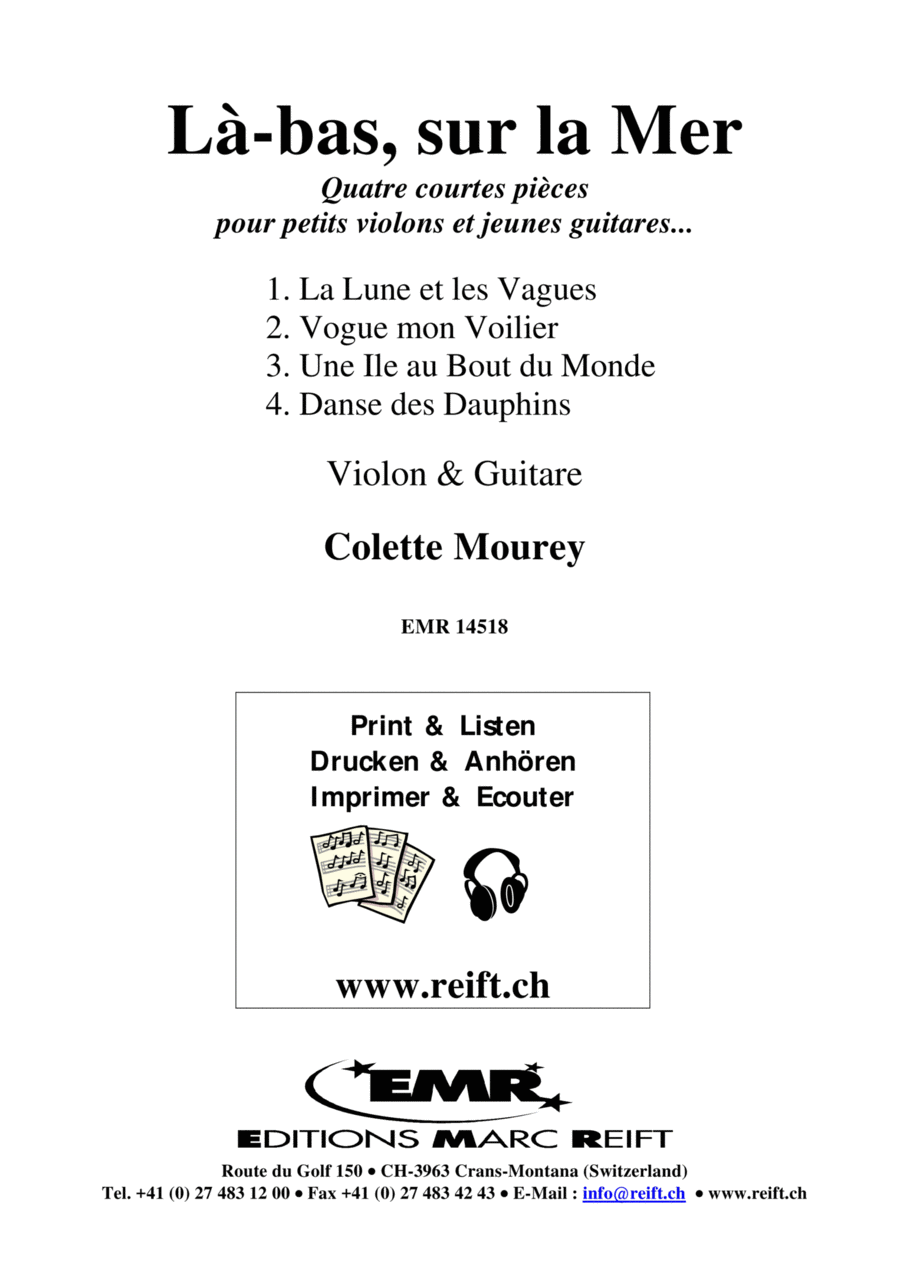 La-bas, sur la Mer La-bas, sur la Mer Violin scores gallery preview page 1