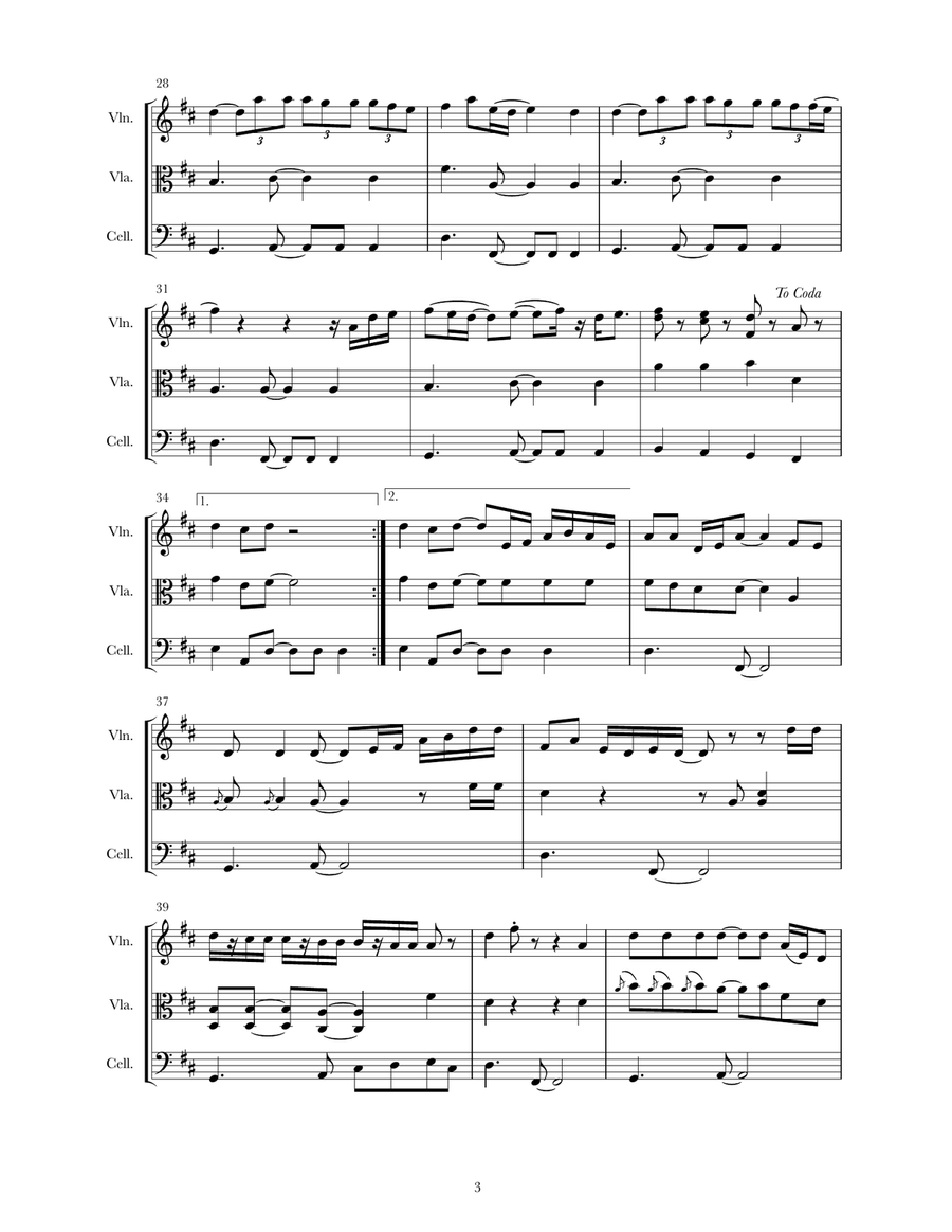 Thinking Out Loud String Trio scores gallery preview page 3
