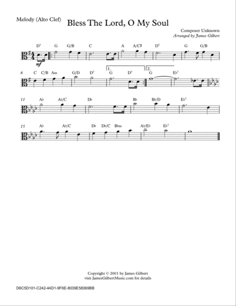 Bless The Lord O My Soul Bless The Lord O My Soul Small Ensemble scores gallery preview page 4