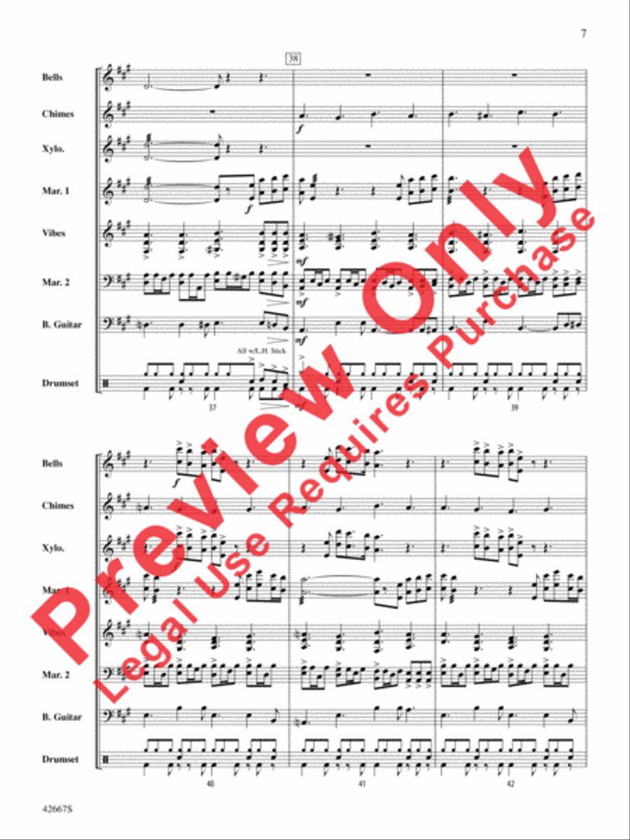 John Lennon Holiday Medley Percussion Ensemble scores gallery preview page 8