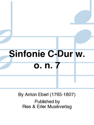 Sinfonie C-Dur w. o. n. 7