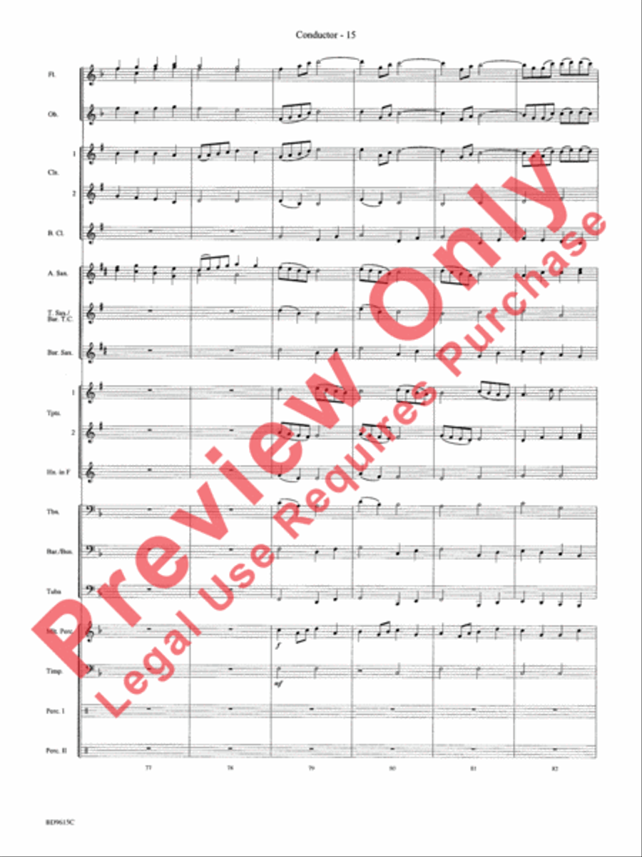 Angels We Have Heard on High Concert Band scores gallery preview page 18