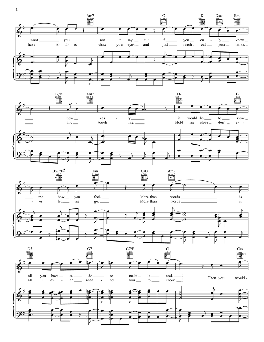 More Than Words Acoustic Guitar scores gallery preview page 2