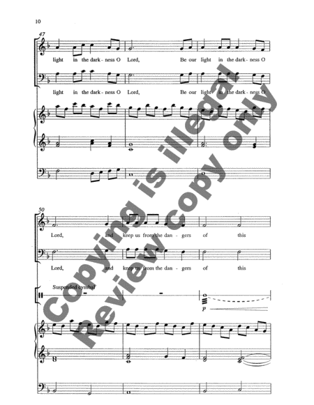 Bethesda Evensong: Be Our Light in the Darkness (Choral Score)