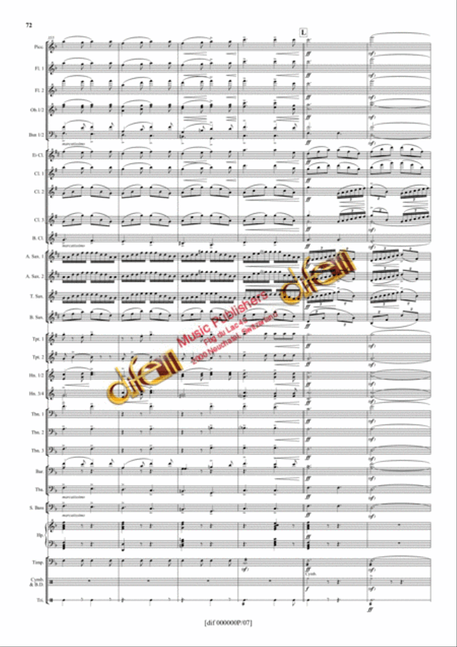 La Moldau Concert Band scores gallery preview page 71