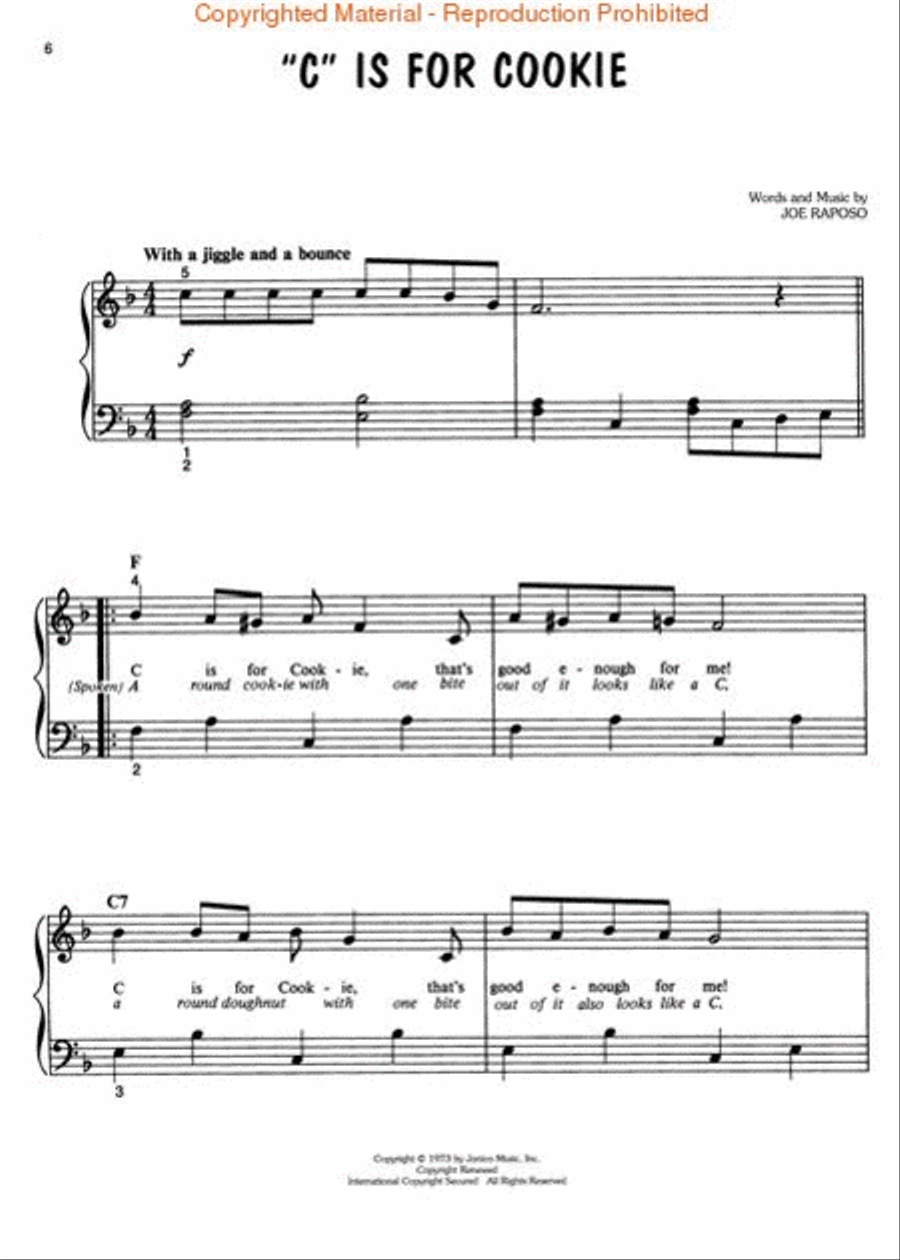 Favorite Songs From Jim Henson's Muppets Easy Piano scores gallery preview page 3