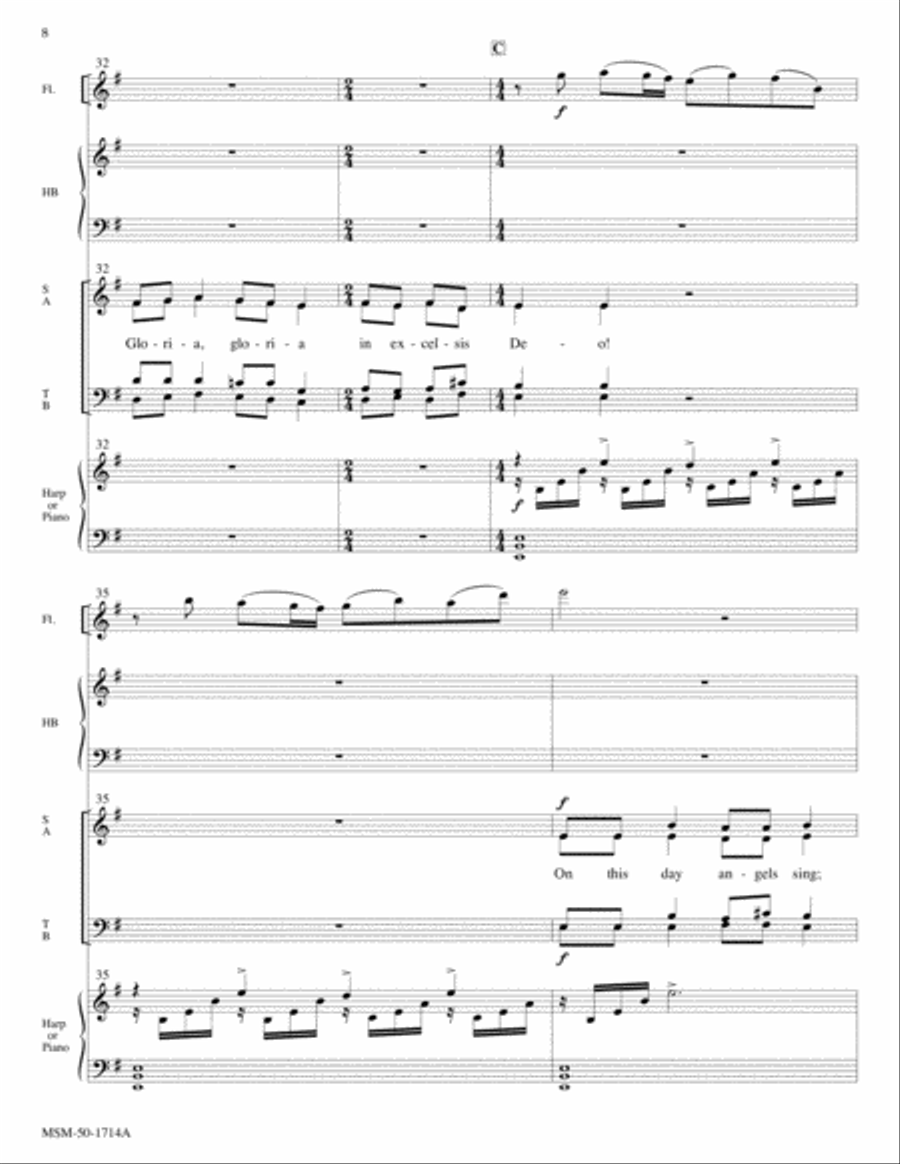 On This Day Earth Shall Ring (Full Score) Choir scores gallery preview page 6