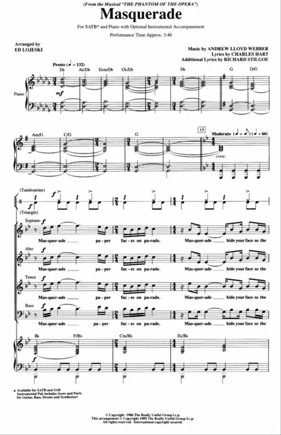 Masquerade 4-Part scores gallery preview page 2