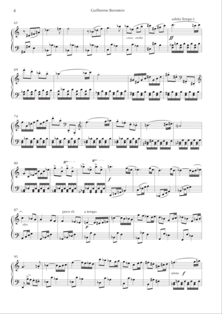 Sonatinas by Guilherme Bernstein Easy Piano scores gallery preview page 6