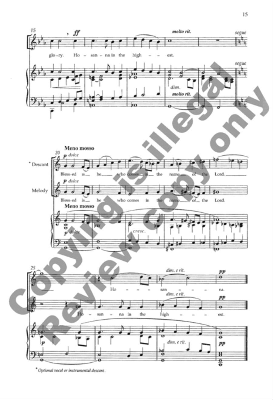 Mass of the Holy Trinity 4-Part scores gallery preview page 15