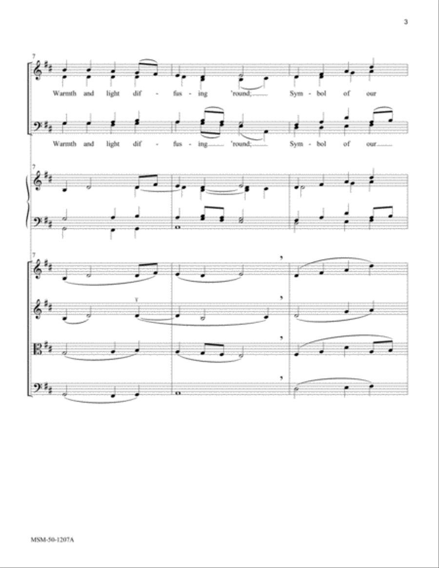 Candle Carol (Full Score and Instrumental Parts) Choir scores gallery preview page 4