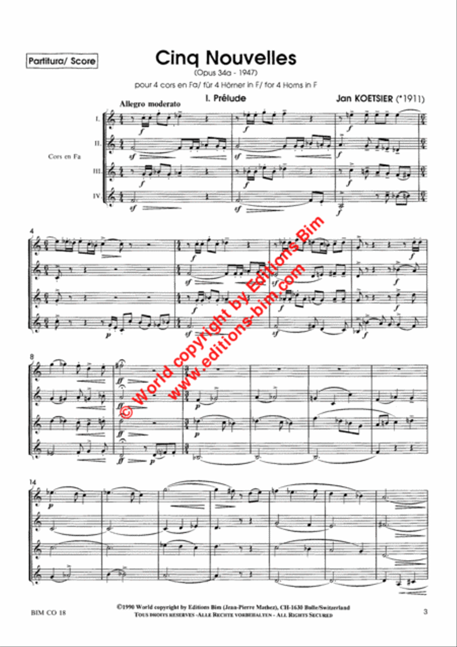 5 Nouvelles Horn scores gallery preview page 2