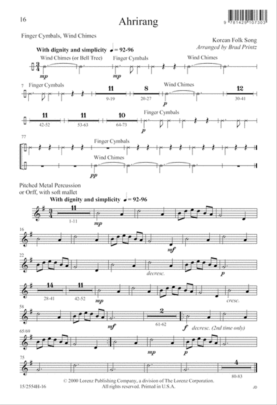 Ahrirang 3-Part scores gallery preview page 17