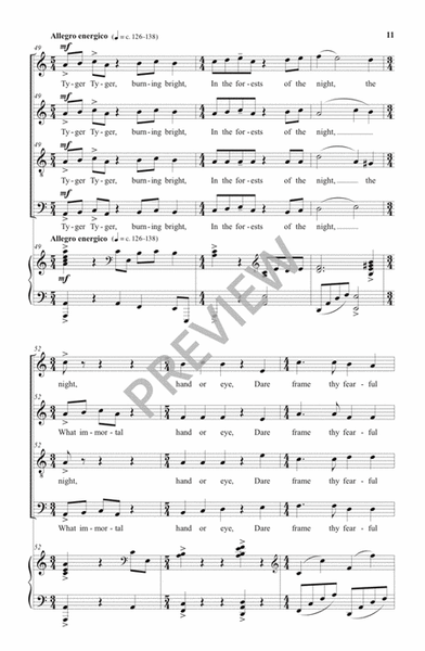 Tyger - SATB Edition image number null