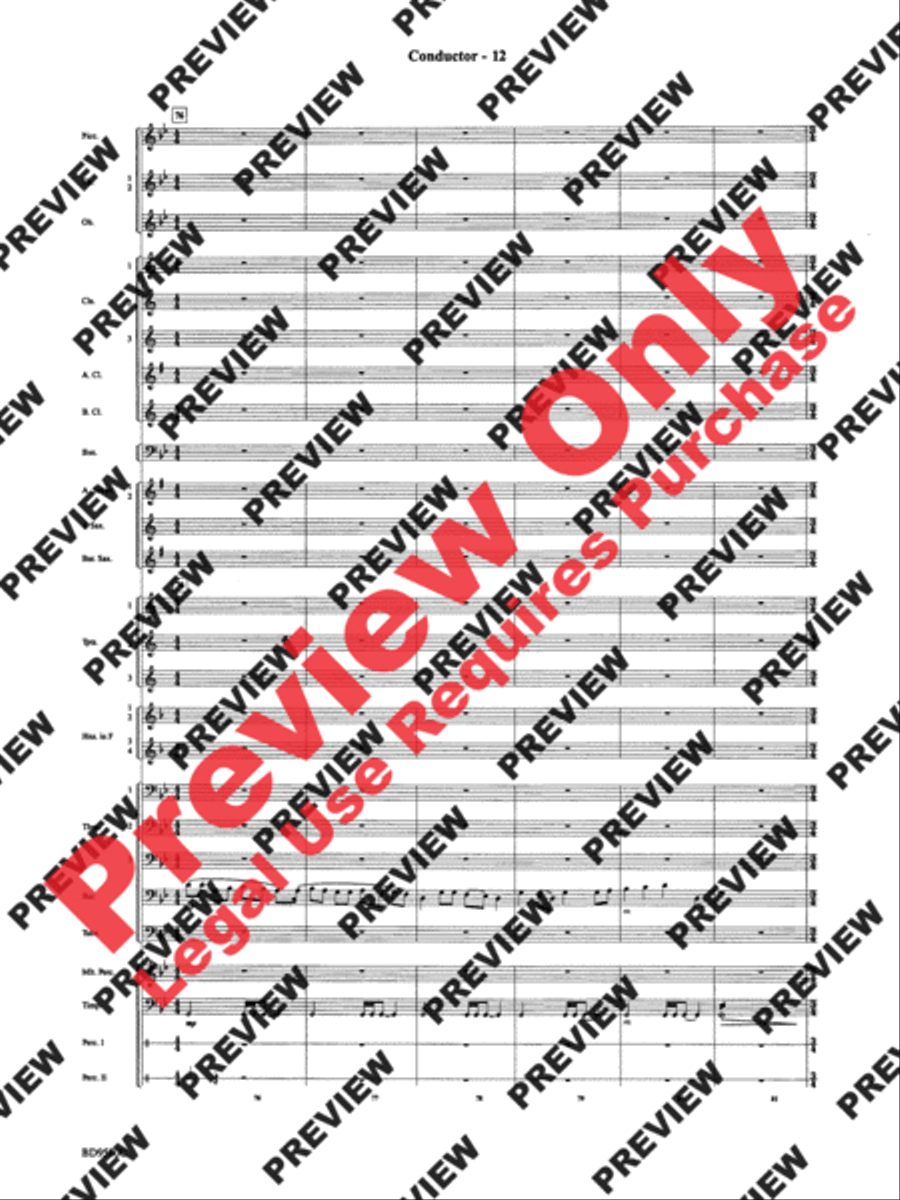 Twas in the Moon of Wintertime Concert Band scores gallery preview page 14