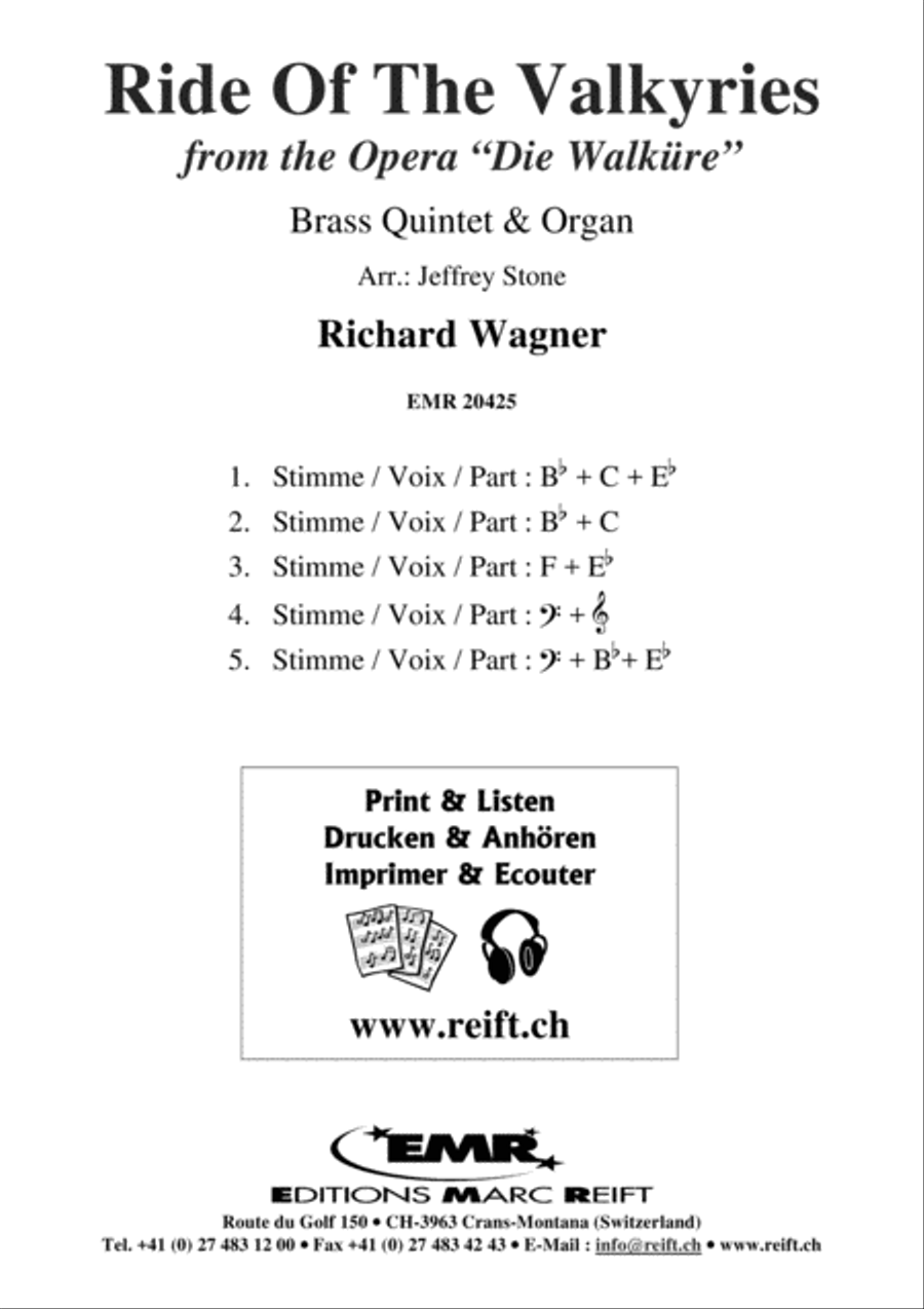 Ride Of The Walkyries Ride Of The Walkyries Brass Ensemble scores gallery preview page 2