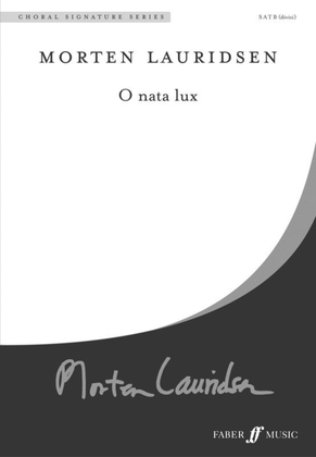 Book cover for O Nata Lux Satb