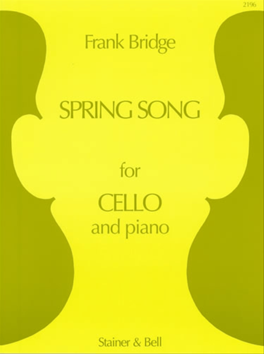 Spring Song Cello and Piano Piano Accompaniment scores gallery preview page 1