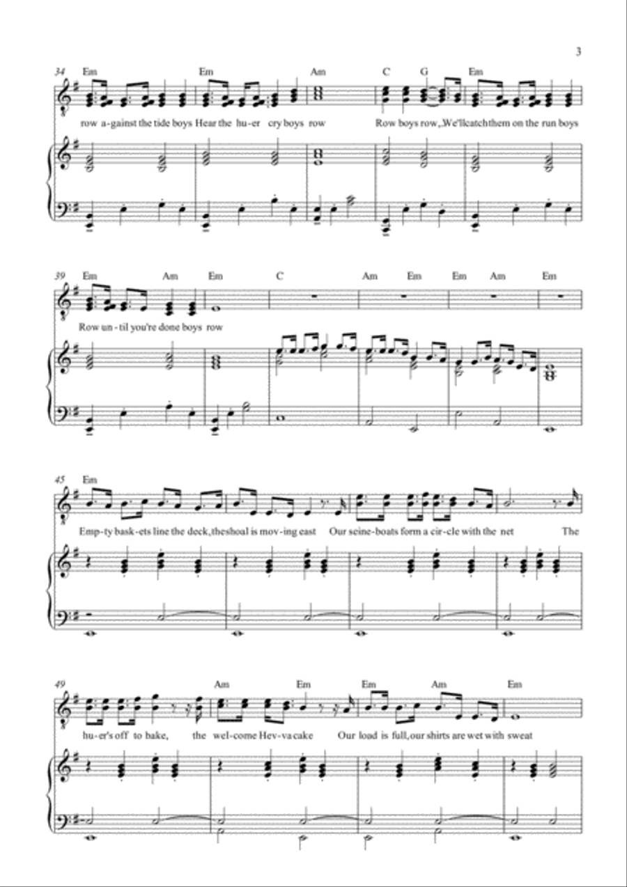 Row Boys Row Voice scores gallery preview page 3