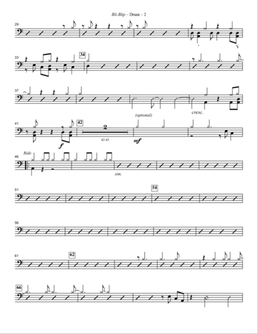 Bli-blip - Drums Bli-blip - Drums A Cappella scores gallery preview page 2