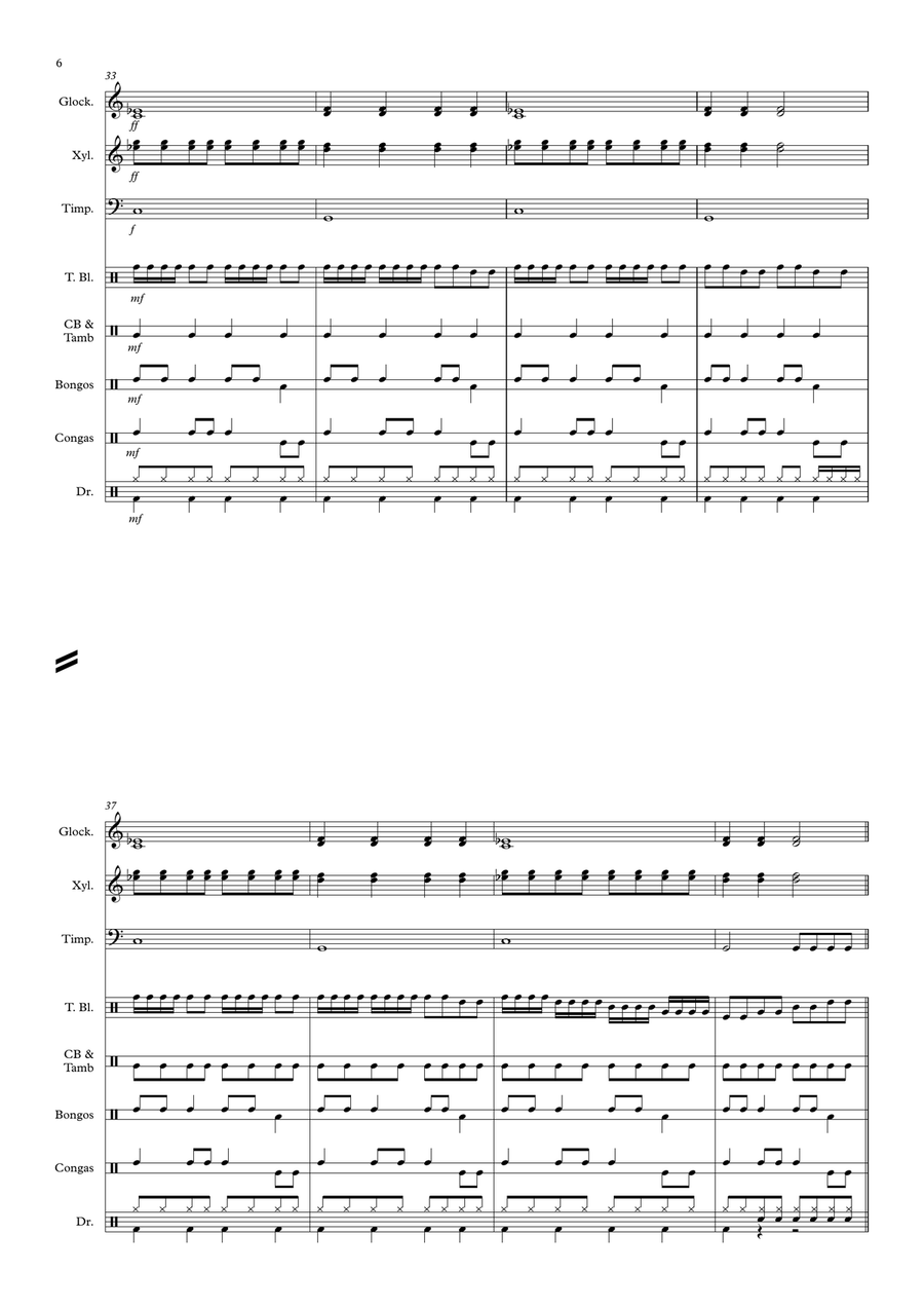 Rock Blocks Rock Blocks Percussion Ensemble scores gallery preview page 6
