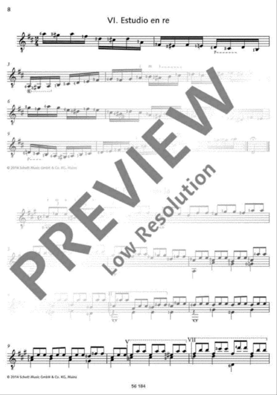Tárrega for Guitar Classical Guitar scores gallery preview page 9