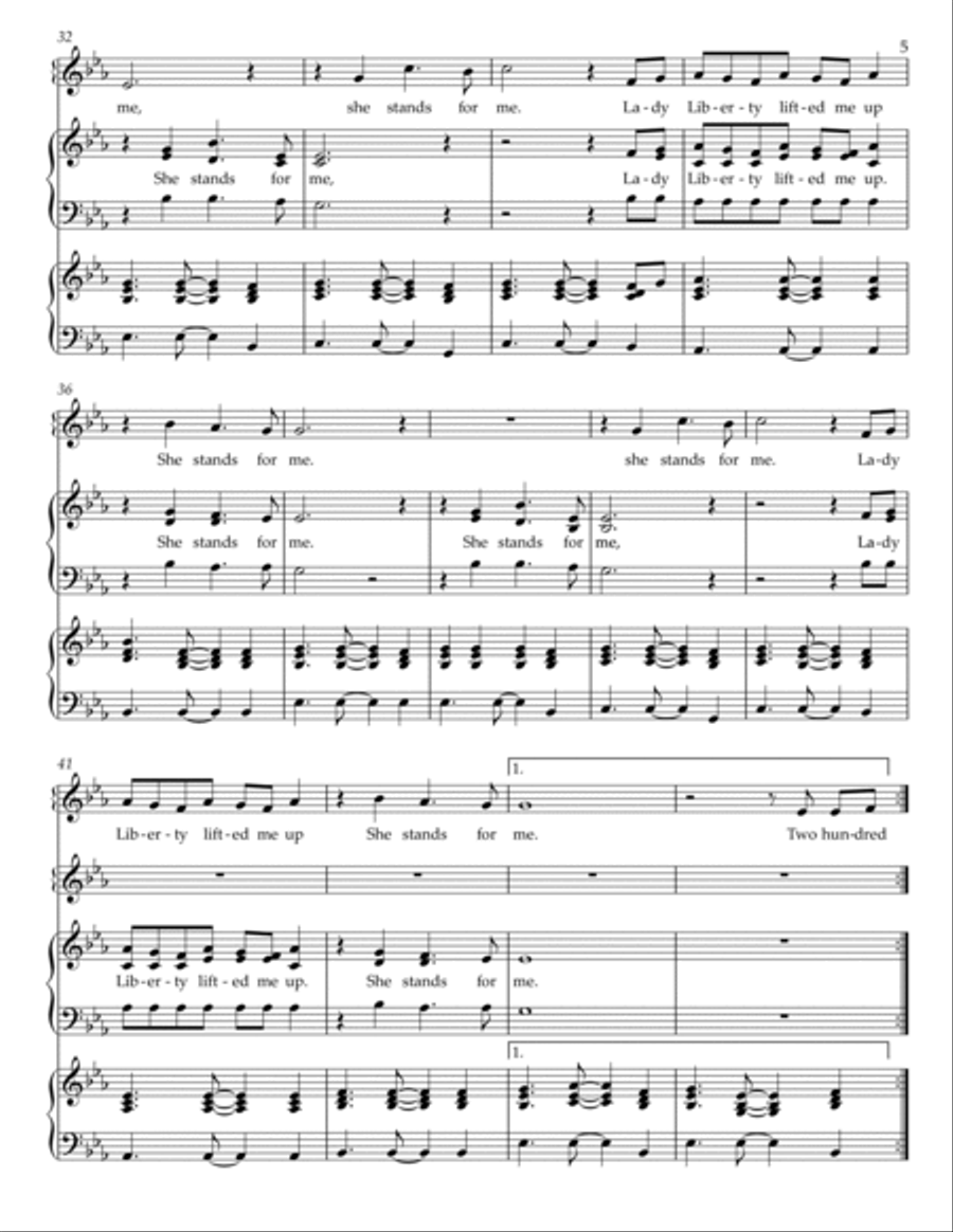 She Stands For Me 3-Part scores gallery preview page 5