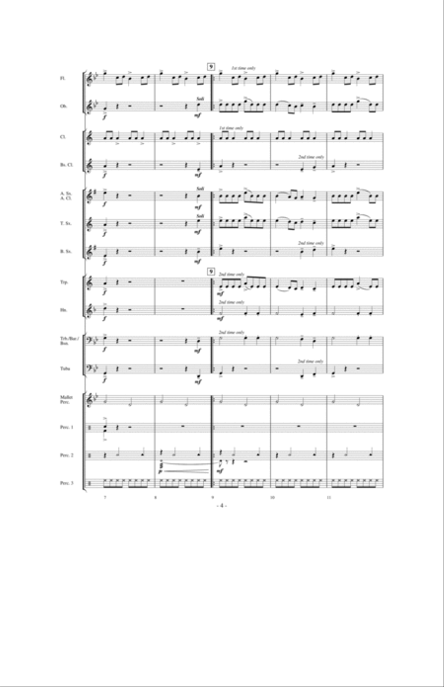 A World Holiday Celebration Concert Band scores gallery preview page 3
