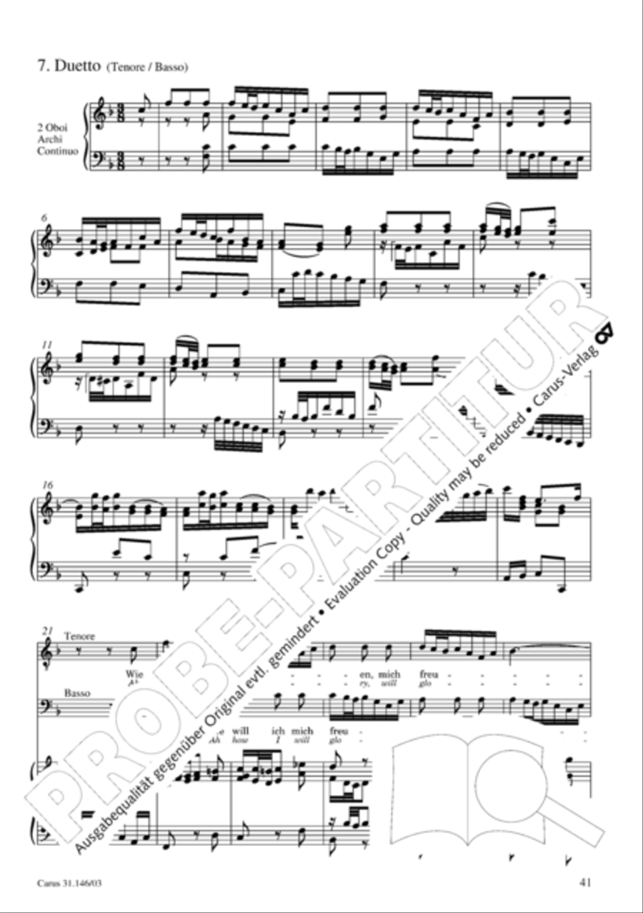 Through bitter tribulation we enter into God's kingdom (Wir mussen durch viel Trubsal in das Reich Gottes eingehen) 4-Part scores gallery preview page 42