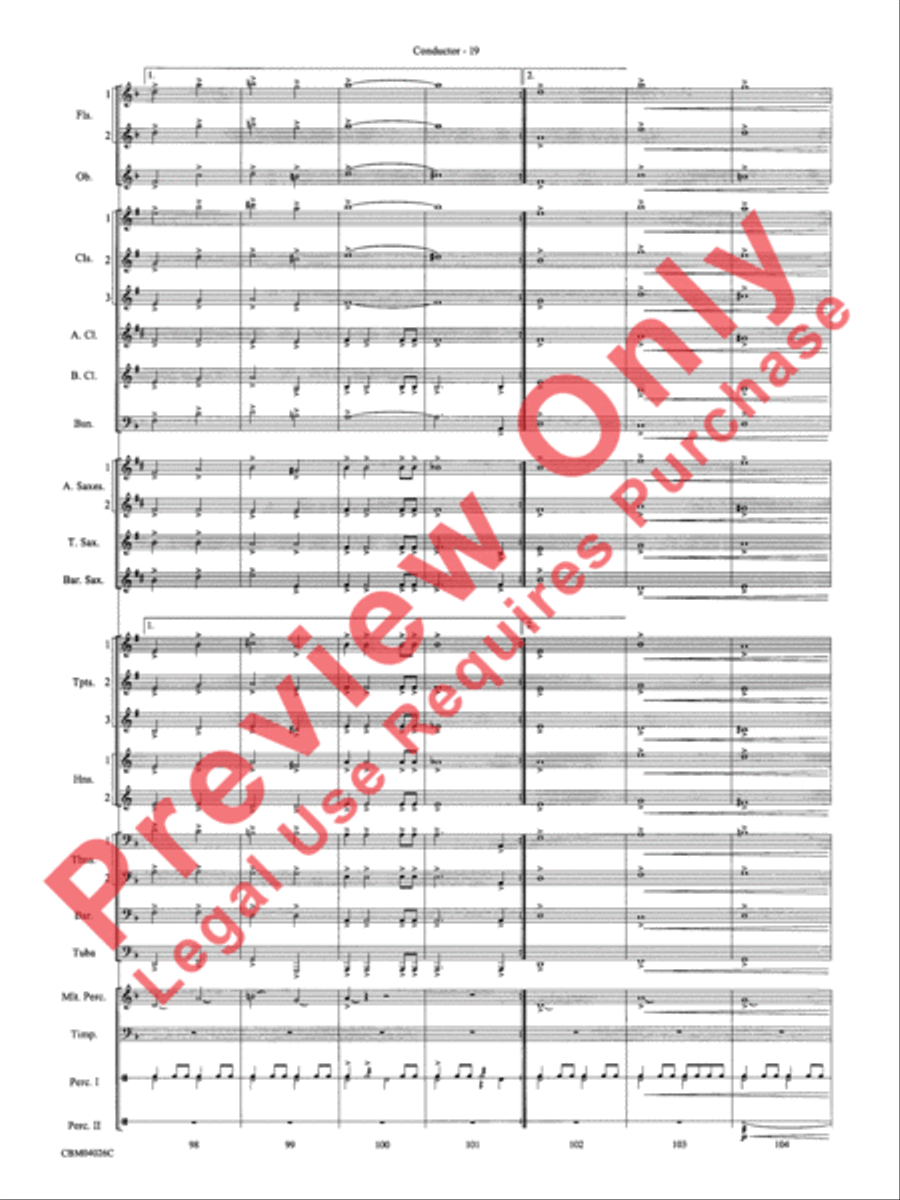 Go West! Concert Band scores gallery preview page 22