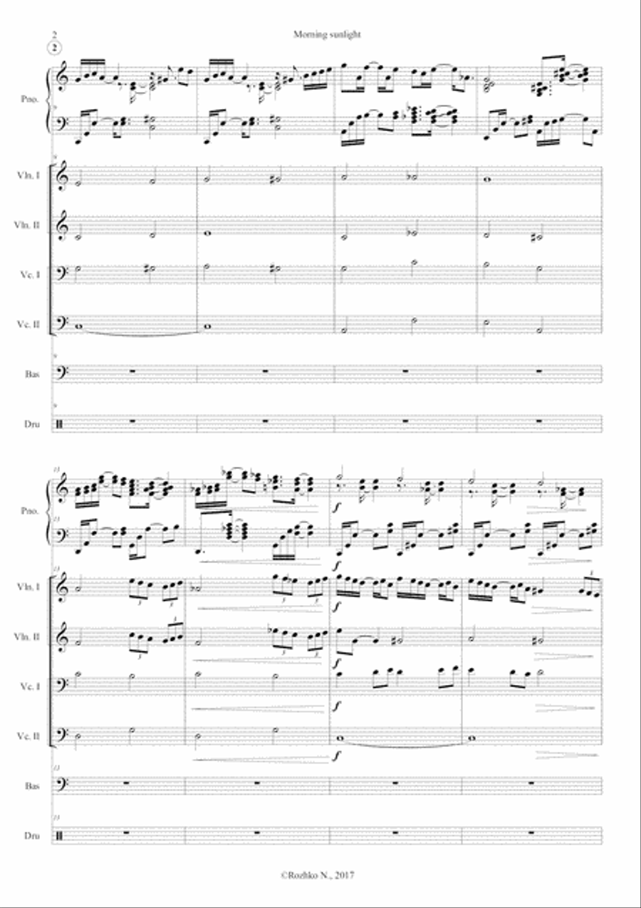 Morning Sunlight Morning Sunlight Jazz Ensemble scores gallery preview page 3